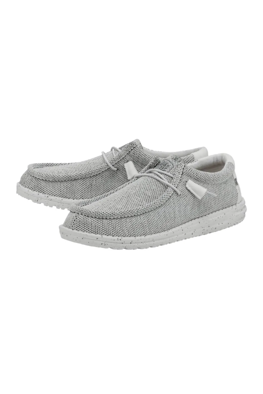 HEYDUDE Men’s Wally Sox Shoes in Stone White | 40019-1KA sold by Glik’s