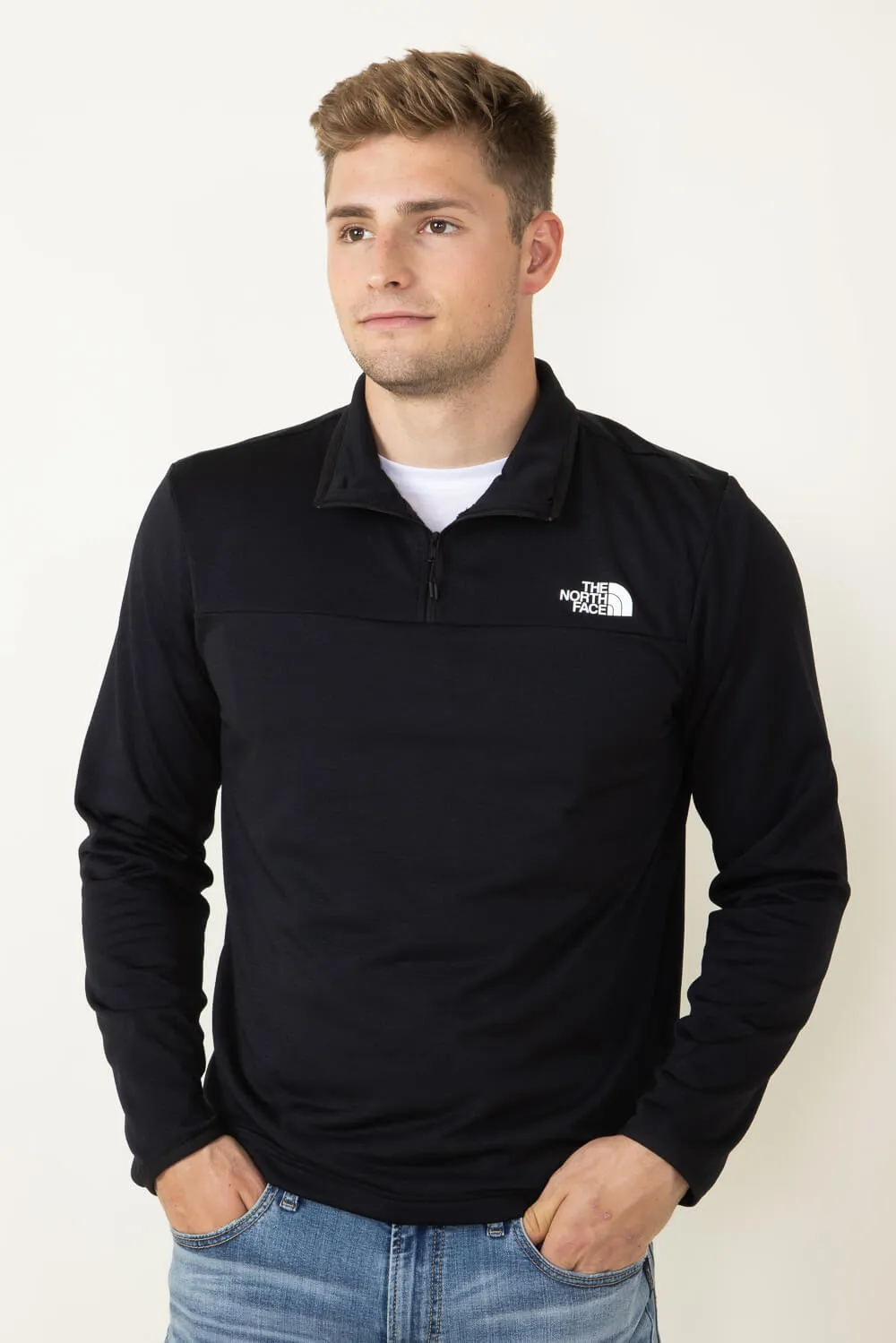 The North Face Cedar Trail Grid Fleece 1/4 Zip for Men in Black | NF0A8AZE-JK3-BLK sold by Glik’s product image thumbnail 2