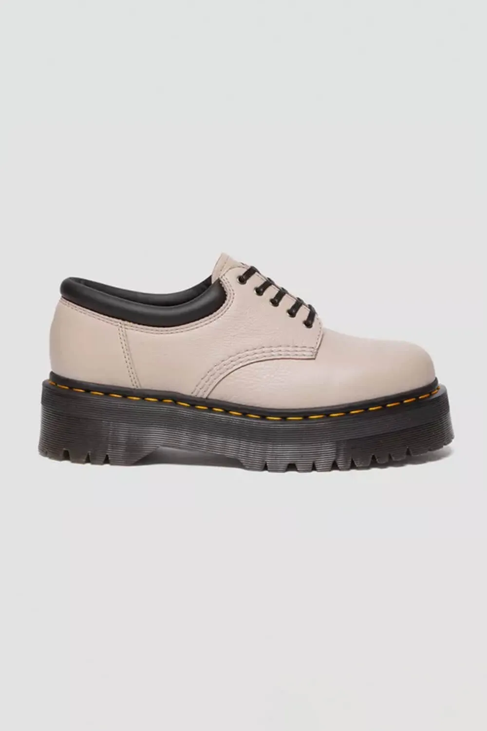 Dr. Martens 8053 Quad Leather Platform Shoes for Women in Taupe | 31374348 sold by Glik’s product image thumbnail 4
