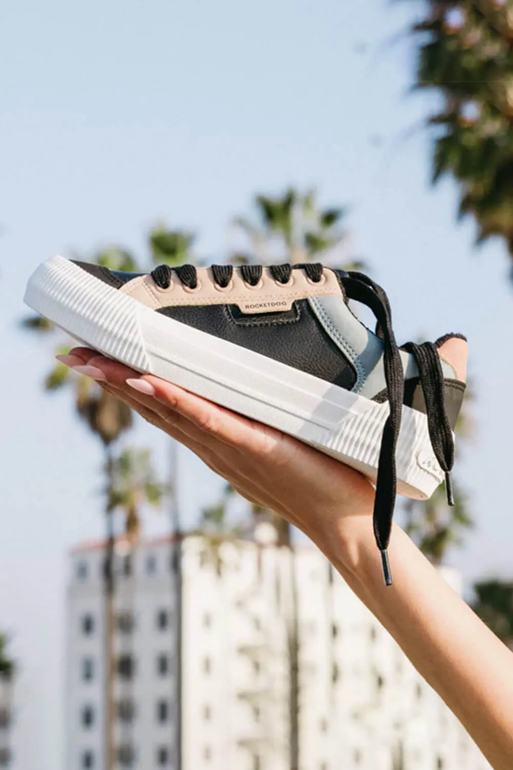 Rocket Dog Cheery Color Block Sneakers for Women in Combo Black | CHEERYBLOCKED-005 sold by Glik’s product image thumbnail 5