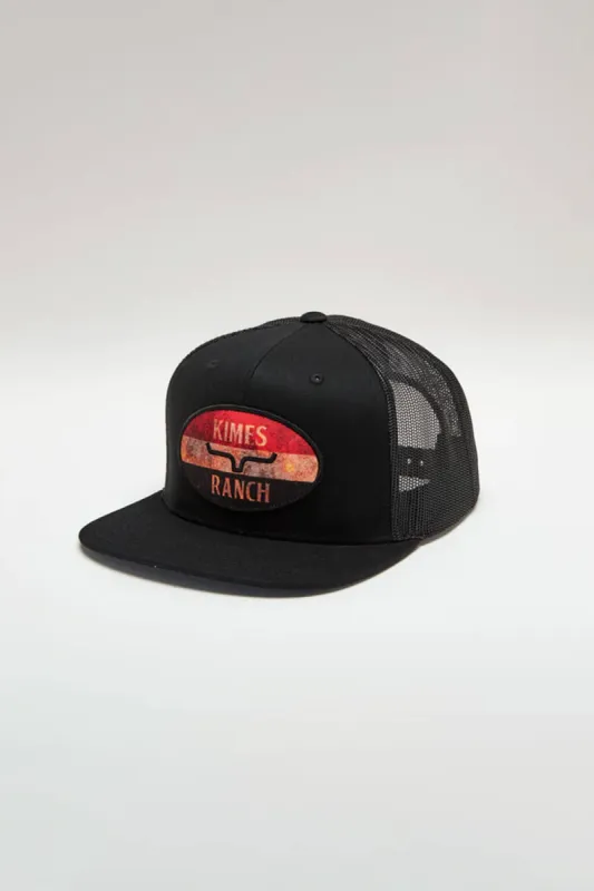 Kimes Ranch American Standard Trucker Hat for Men in Black | 505293-BLK sold by Glik’s