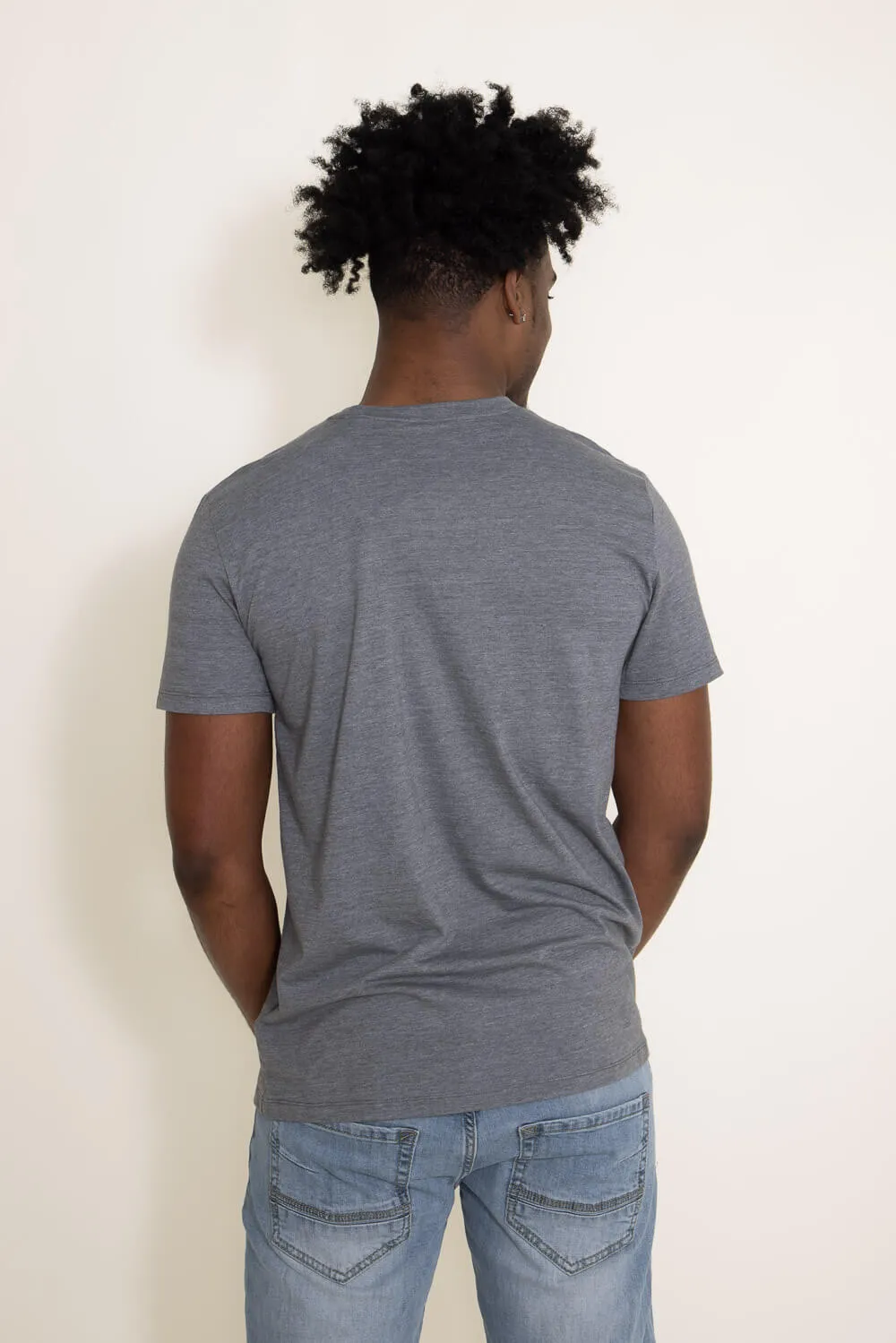 The North Face Half Dome Tri Blend T-Shirt for Men in Grey | NF0A5J2I-MQH MED GREY sold by Glik’s product image thumbnail 2