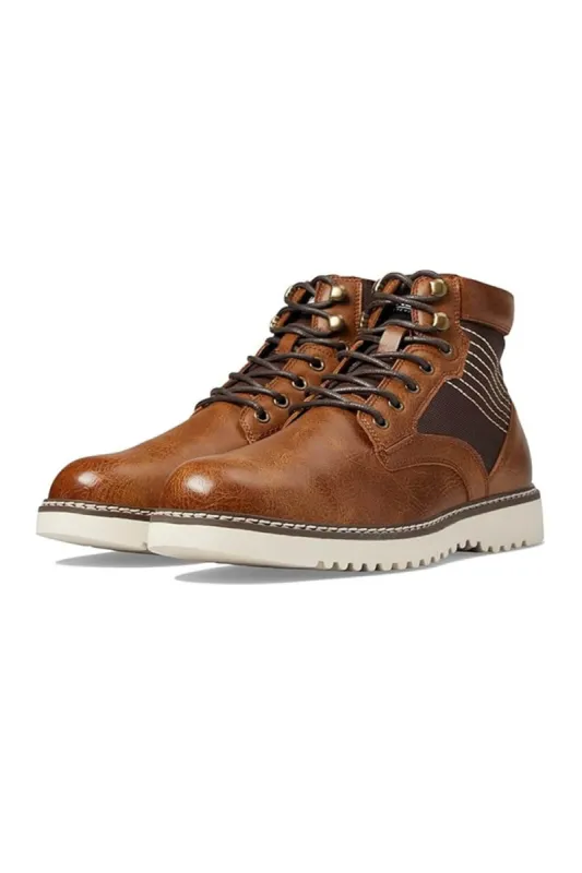 Steve Madden Drommy Lug Lace Boots for Men in Tan | DROMMY-TAN sold by Glik’s