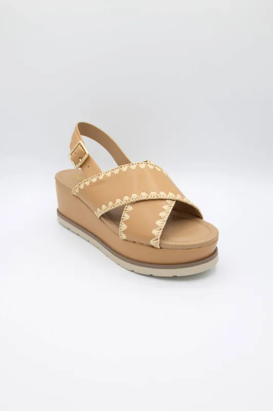 Soda Once Platform Sandals for Women in Natural | ONCE-S NAT made by Glik’s