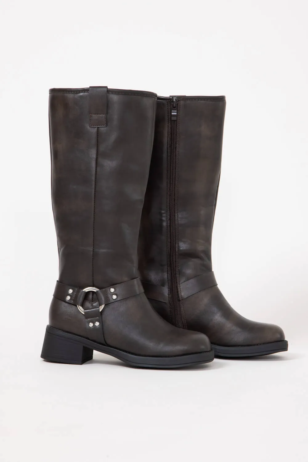 Top Moda Berline Tall Boots for Women in Brown/Grey | BERLINE-5 GREY sold by Glik’s