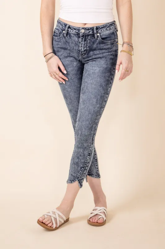 KanCan Temple Mid Rise Ankle Skinny Jeans for Women | KC70039M sold by Glik’s