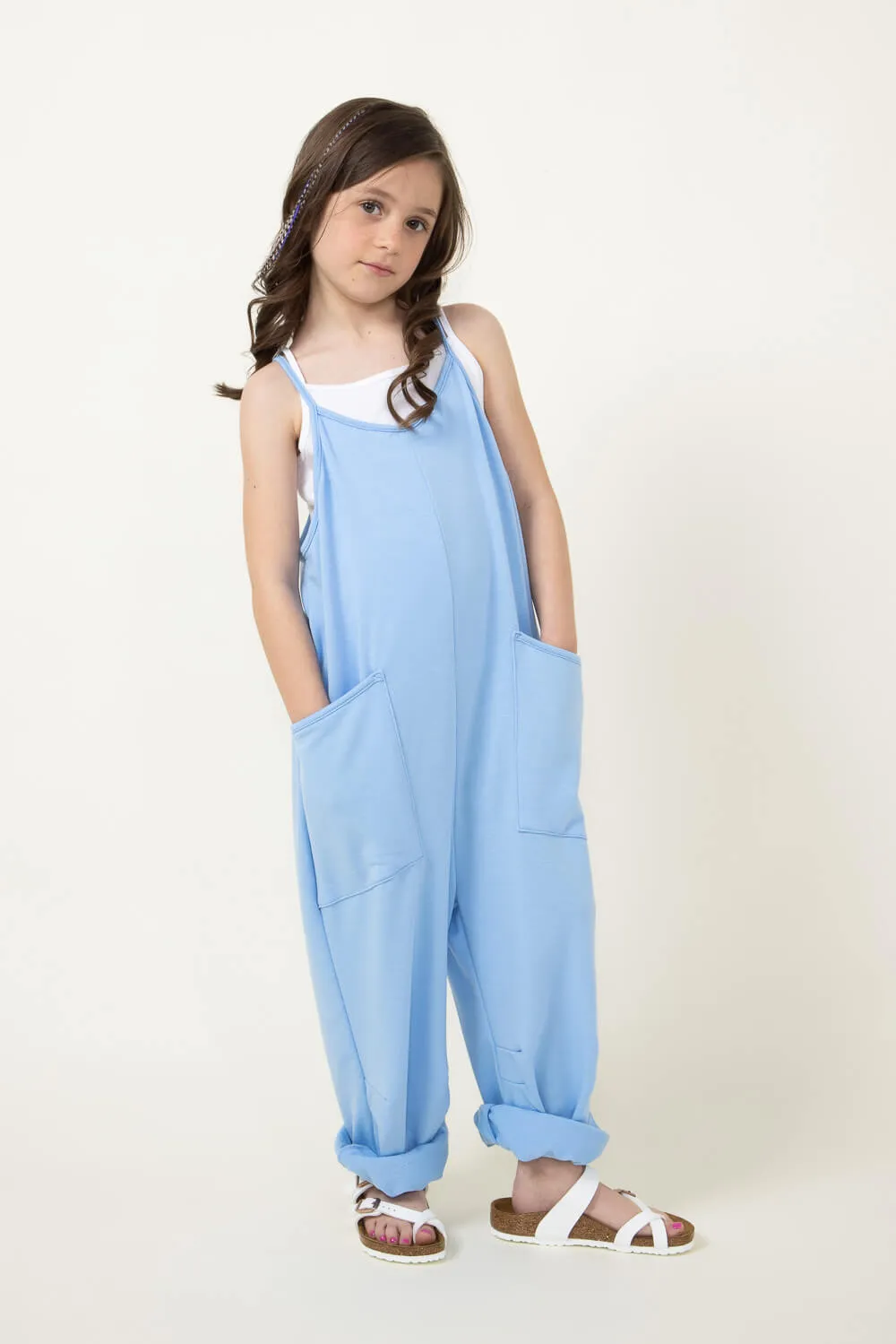 Youth Knit Onesie for Girls in Blue | MDB952G-FPI-BLU sold by Glik’s product image thumbnail 3