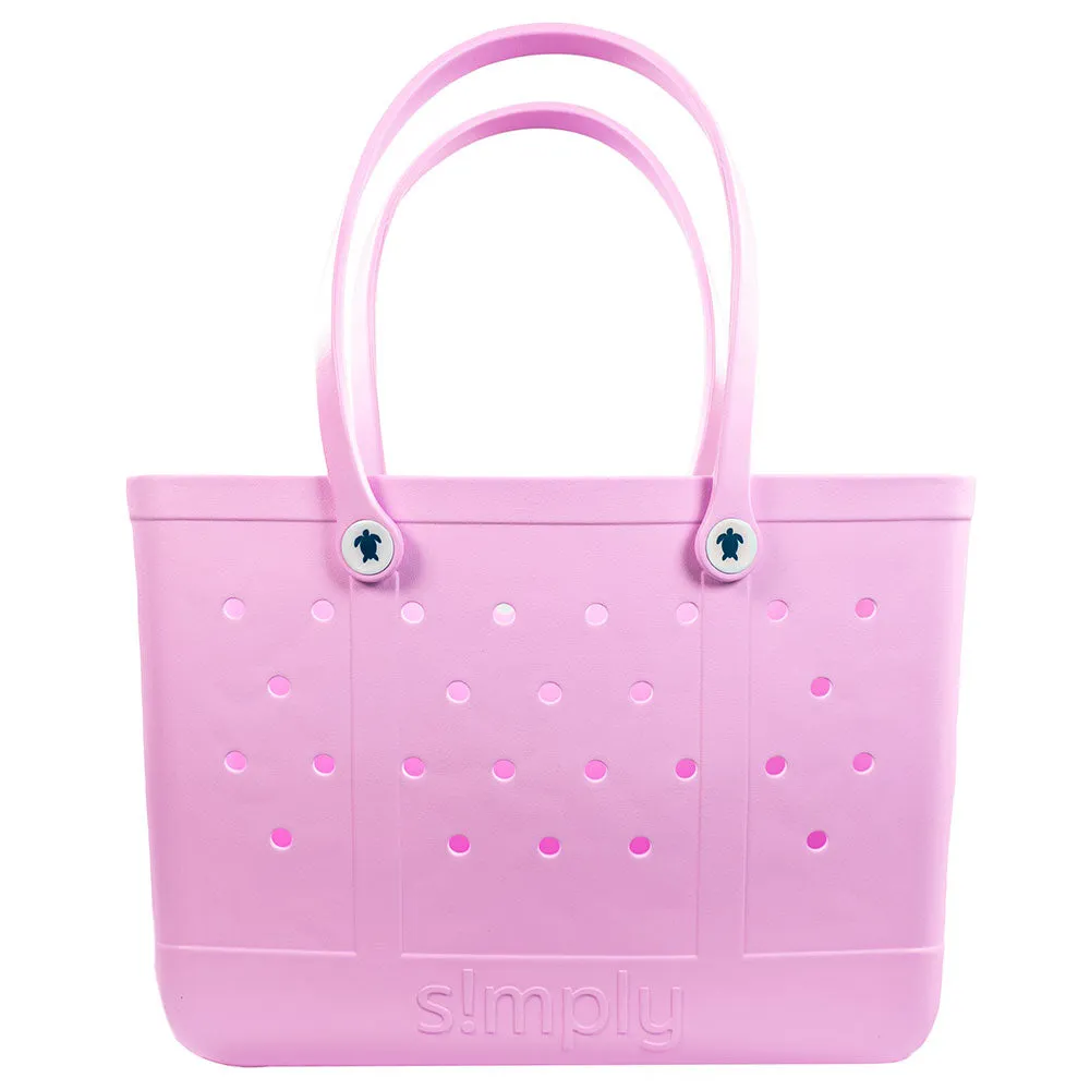 Simply Southern Large Waterproof Tote Bag in Allium Pink | 0122-SIMPLYTOTE-LG-SLD-ALLIUM sold by Glik’s