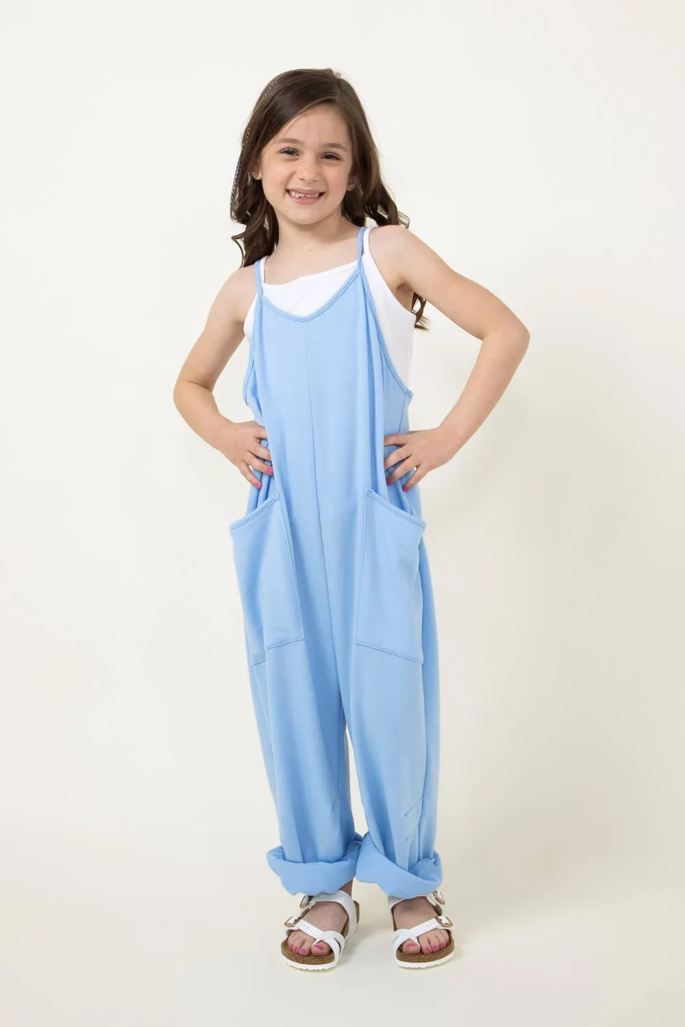 Youth Knit Onesie for Girls in Blue | MDB952G-FPI-BLU sold by Glik’s product image thumbnail 2