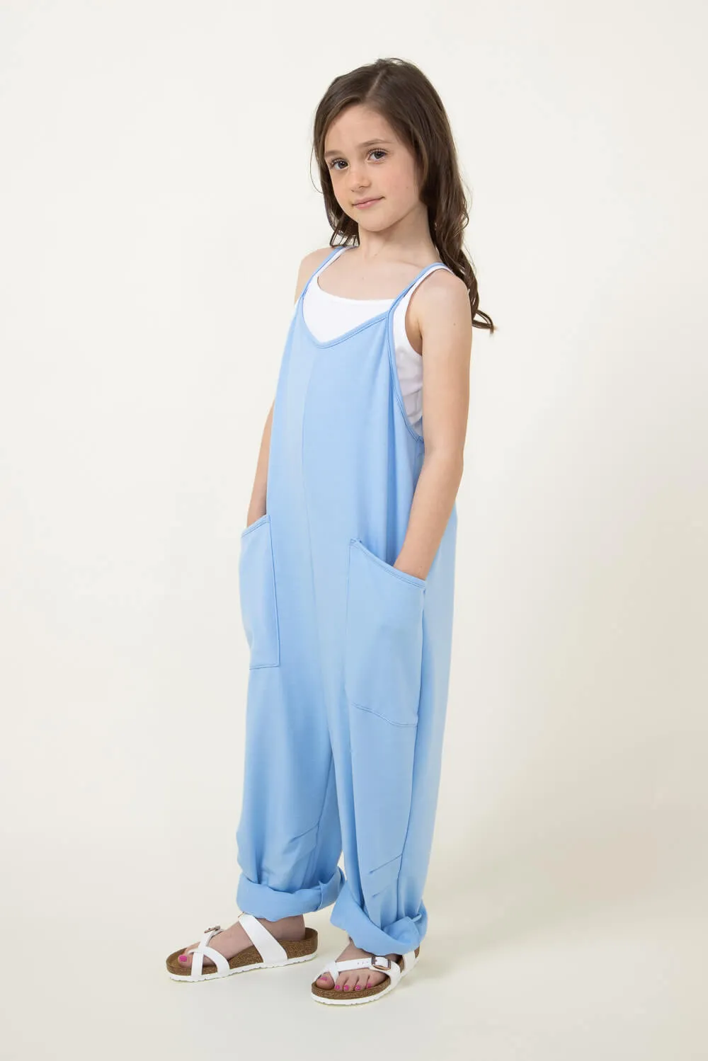 Youth Knit Onesie for Girls in Blue | MDB952G-FPI-BLU sold by Glik’s product image thumbnail 4