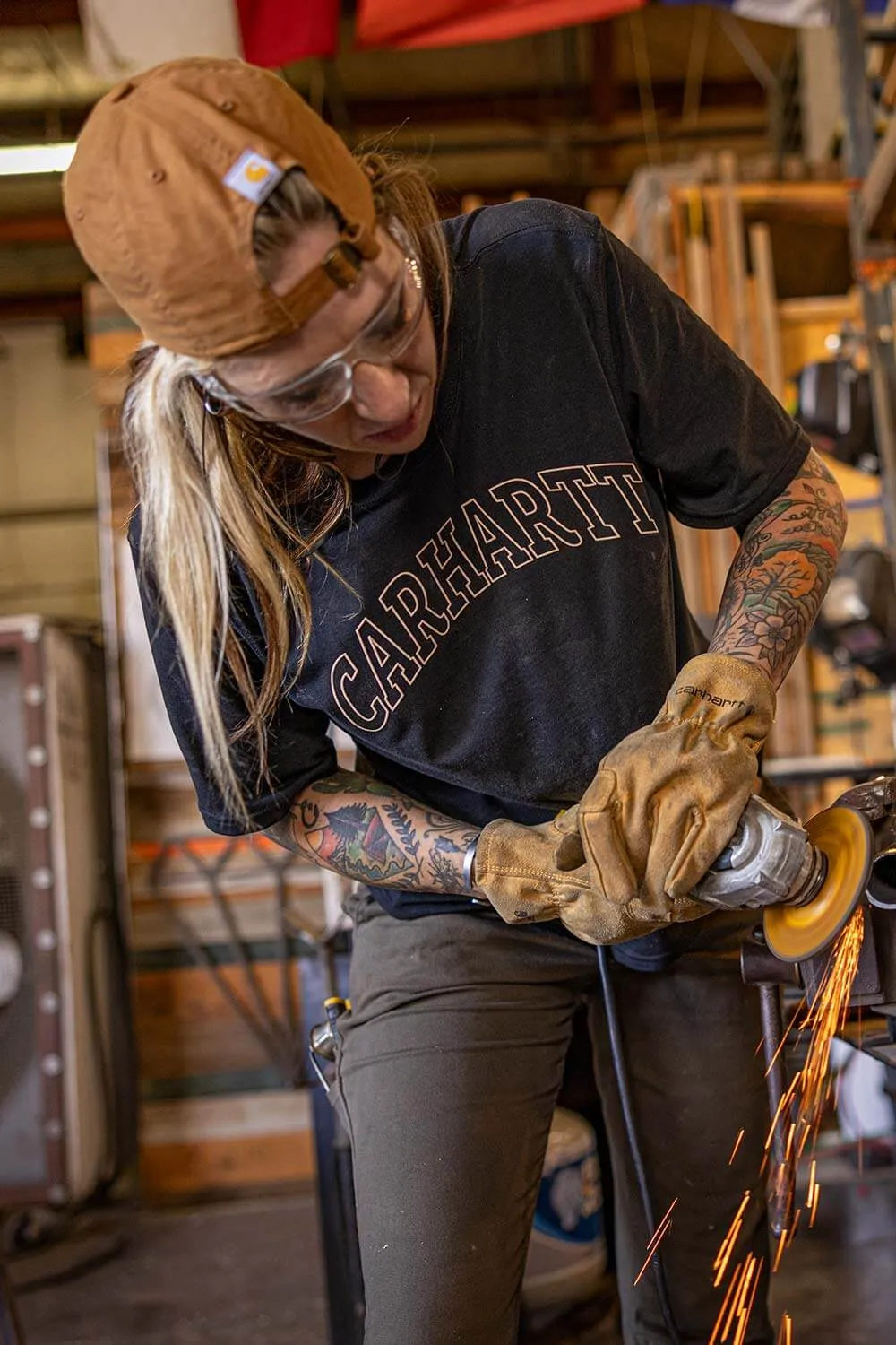 Carhartt Loose Fit Lightweight Graphic T-Shirt for Women in Black | 106186-N04 sold by Glik’s product image thumbnail 2