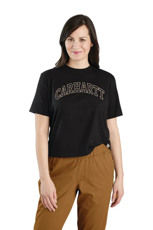 Carhartt Loose Fit Lightweight Graphic T-Shirt for Women in Black | 106186-N04 sold by Glik’s