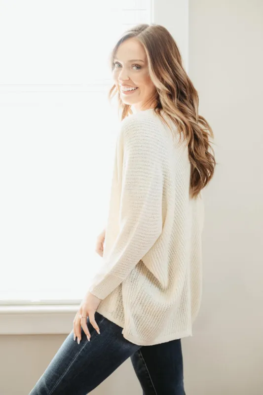 Shaker Stitch Cardigan for Women in Ivory | 61865-IRY sold by Glik’s