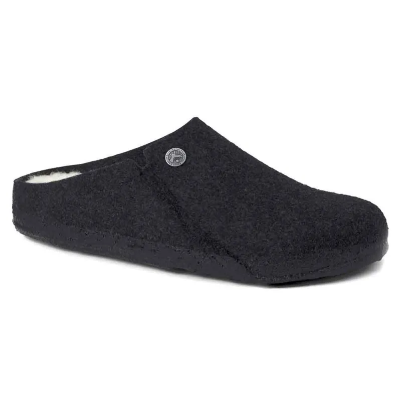 Birkenstock Zermatt Wool Felt Shearling Slippers for Men in Anthracite | 1015090 sold by Glik’s
