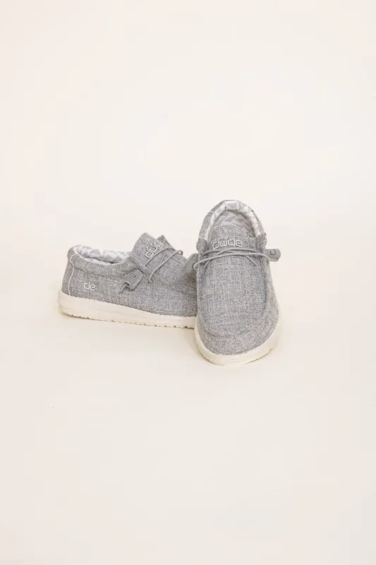 HEYDUDE Men’s Wally Canvas Shoes in Linen Iron | 110793901 sold by Glik’s
