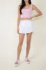 Gold Hinge Pleated Mini Tennis Skirt for Women in White | JK22011-WHITE sold by Glik’s