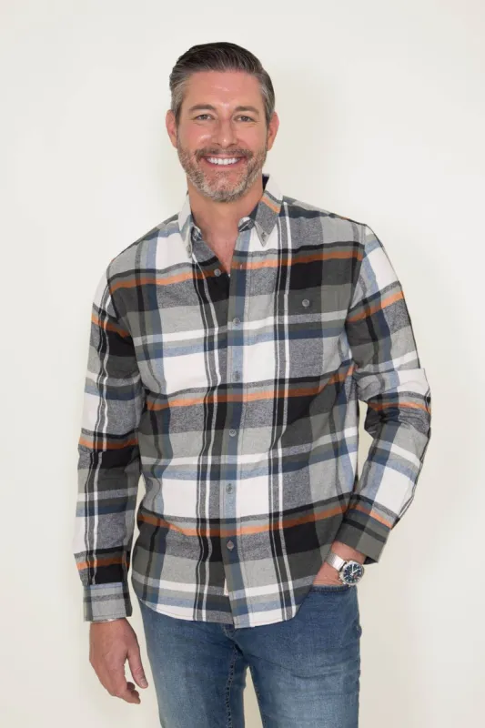 Weatherproof Vintage Flannel for Men in Grey | F2385572GK-RIVIERA sold by Glik’s