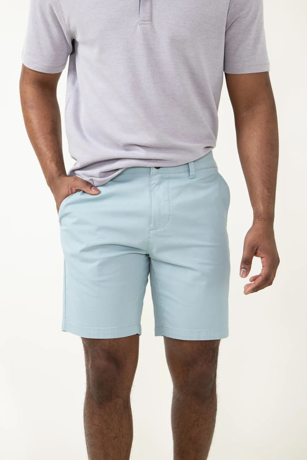 1897 Original 8" Wash Twill Shorts for Men in Malibu Blue | 4GLX1222-MALIBU BLUE sold by Glik’s