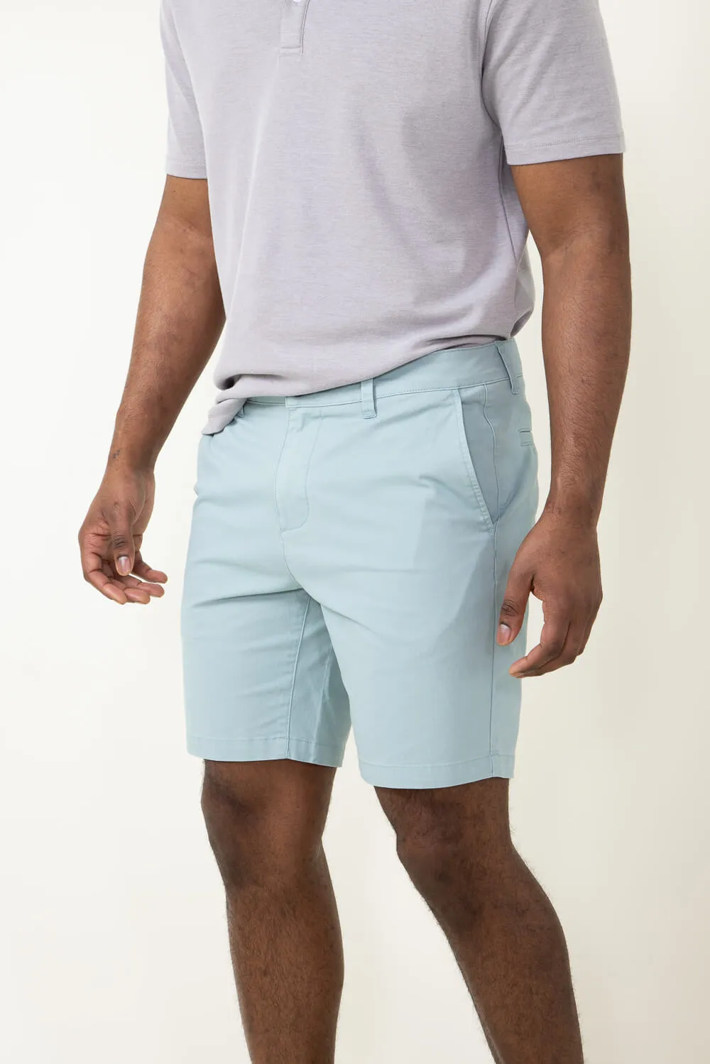 1897 Original 8" Wash Twill Shorts for Men in Malibu Blue | 4GLX1222-MALIBU BLUE sold by Glik’s product image thumbnail 4