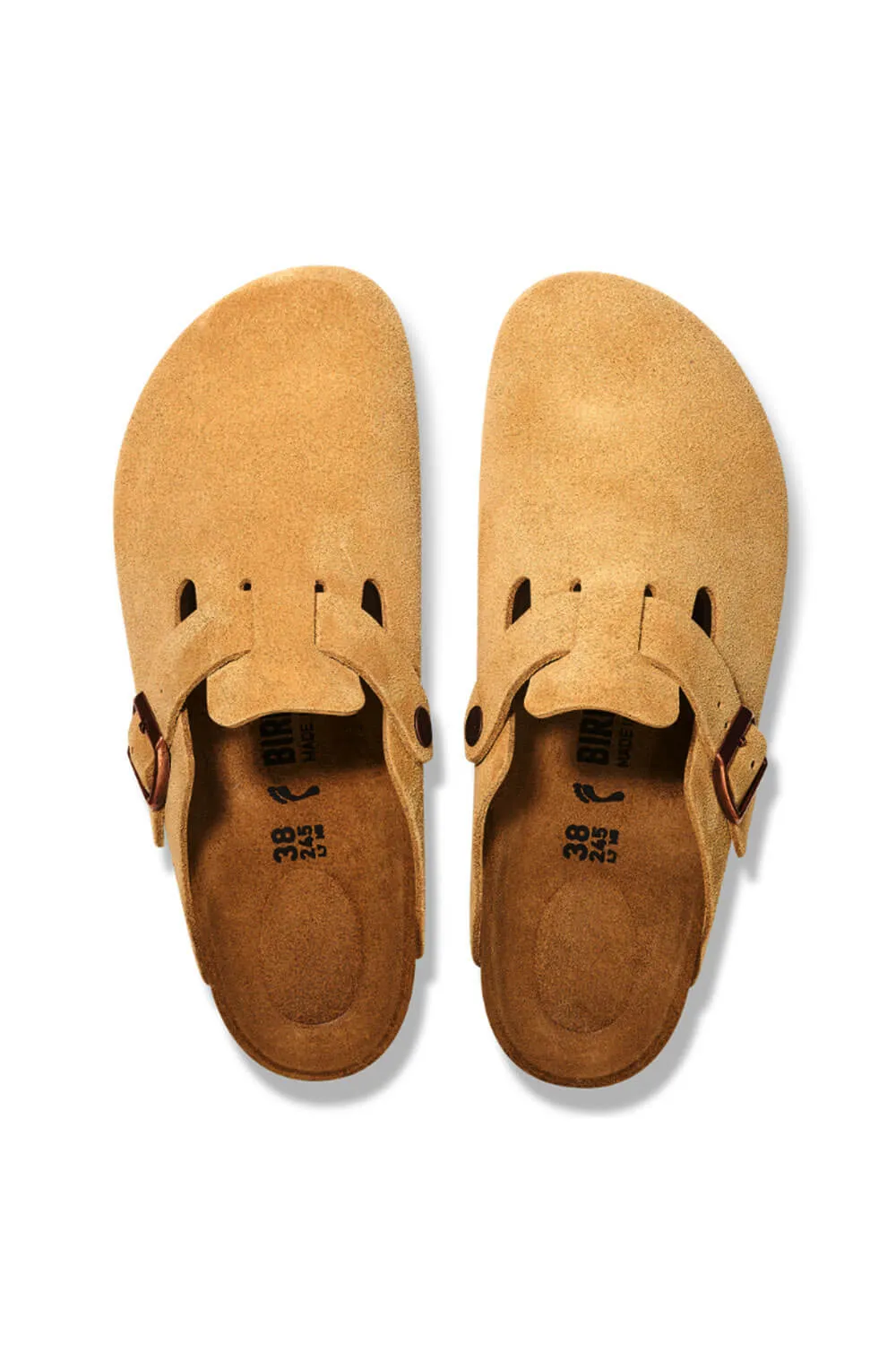 Birkenstock Boston Suede Leather Clogs for Women in Latte Cream | 1026164 sold by Glik’s product image thumbnail 4