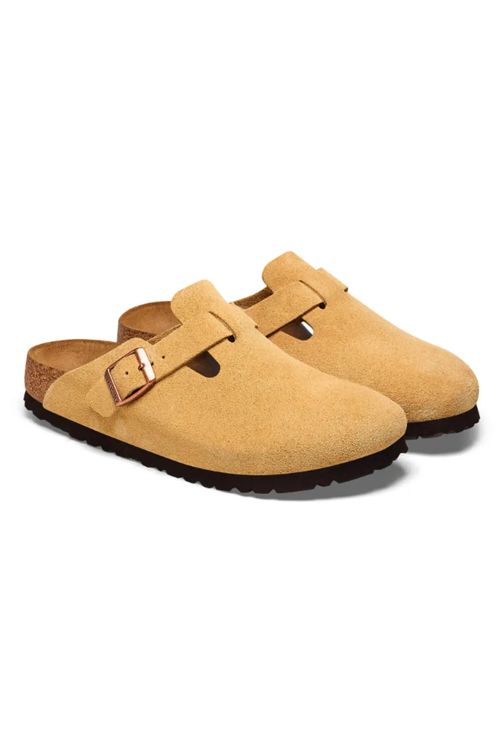 Birkenstock Boston Suede Leather Clogs for Women in Latte Cream | 1026164 sold by Glik’s product image thumbnail 3