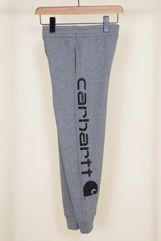 Carhartt Youth Fleece Logo Sweatpants for Boys in Gray | CK8429-H130-CHA sold by Glik’s