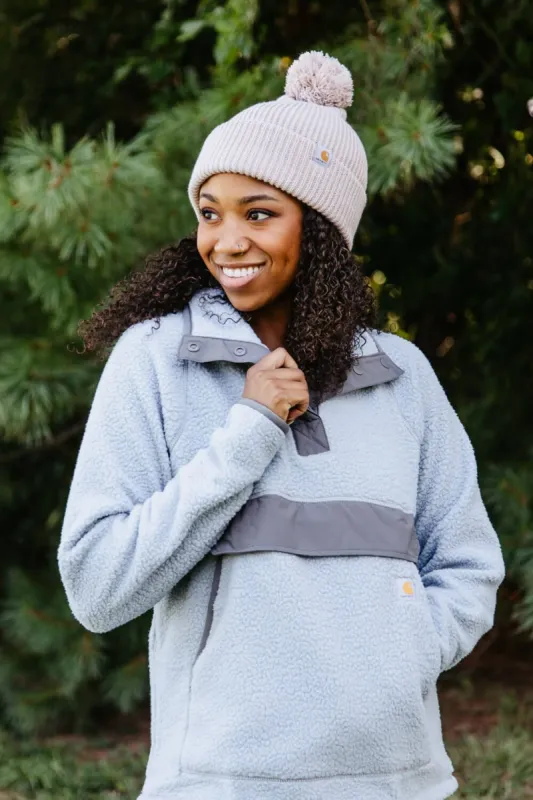 Carhartt Knit Pom-Pom Beanie for Women in Purple | 106003-V61 sold by Glik’s