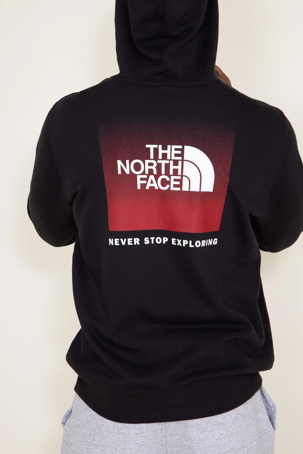 The North Face Box NSE Hoodie for Men in Black Ombre | NF0A7UNS-A68 sold by Glik’s product image thumbnail 4