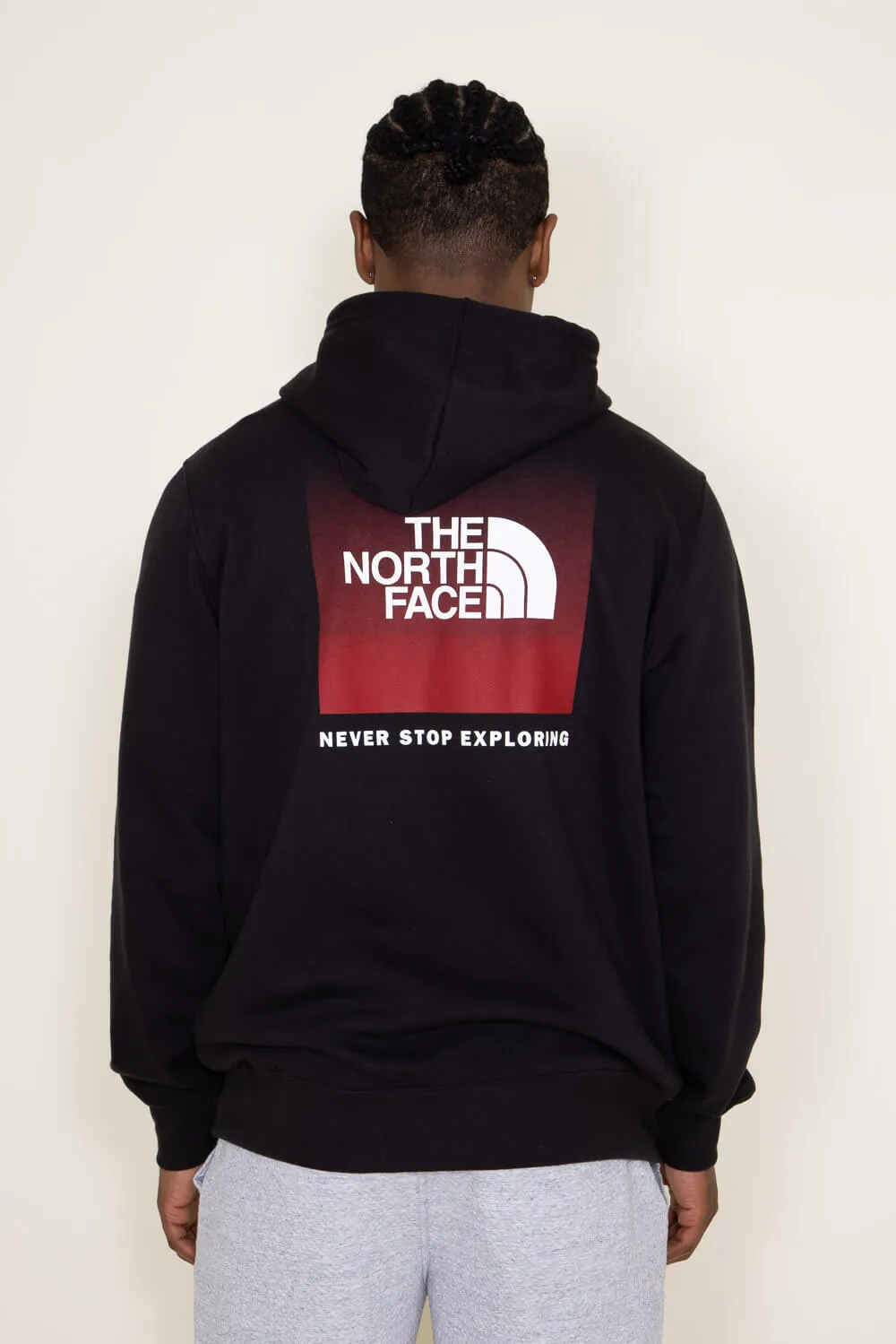 The North Face Box NSE Hoodie for Men in Black Ombre | NF0A7UNS-A68 sold by Glik’s