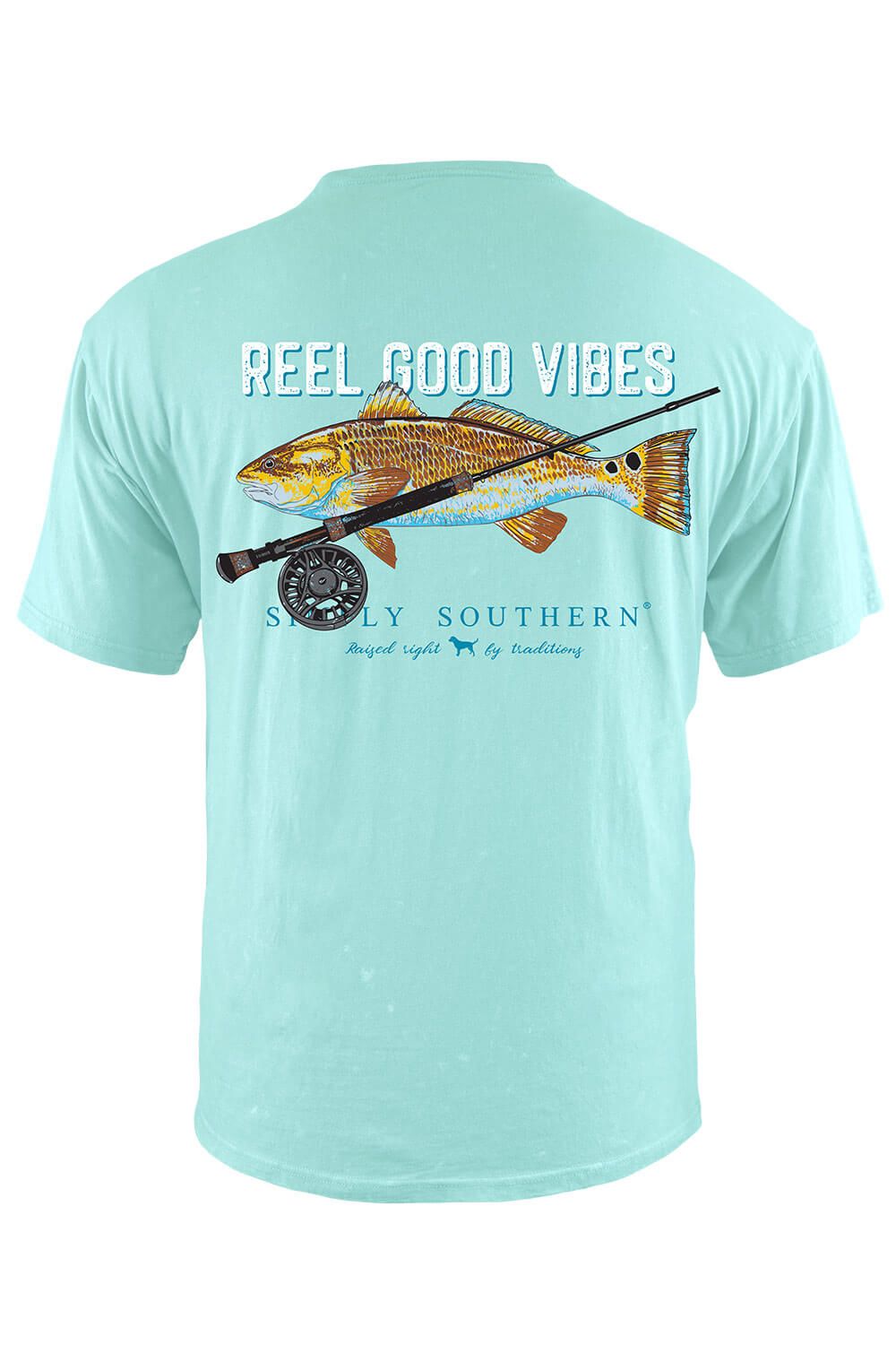 Simply Southern Point Fish T-Shirt for Men in Blue | SC-MN-SS-POINT-HAZE sold by Glik’s product image thumbnail 3