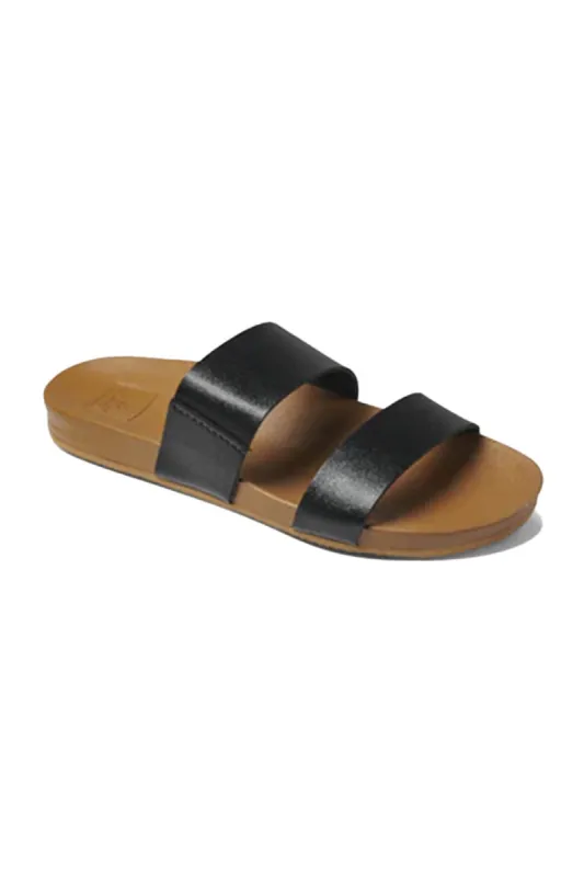 Reef Cushion Vista Sandals for Women in Black/Natural | RF0A3OKSBLN sold by Glik’s
