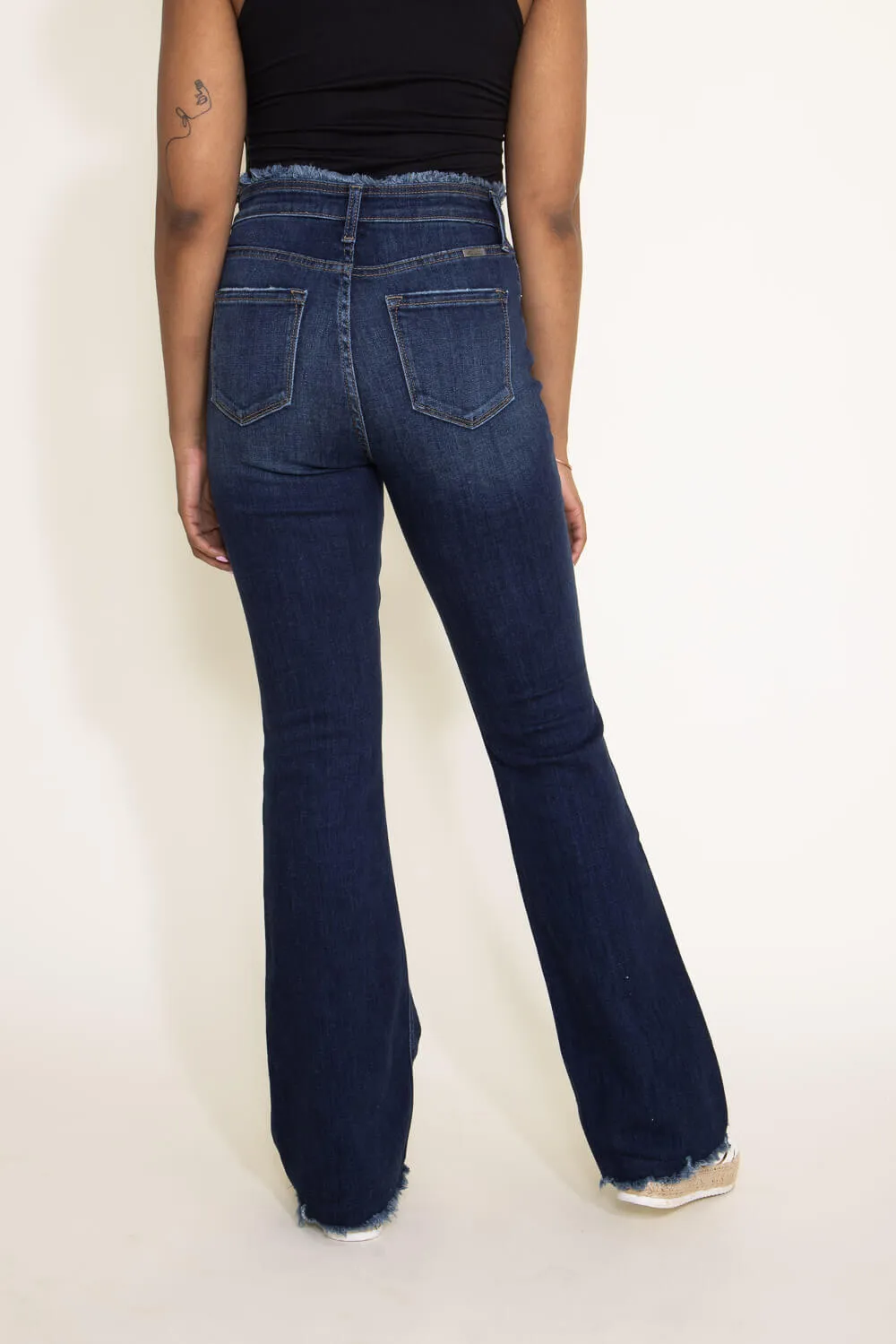 KanCan High Rise Crisscross Flare Jeans for Women | KC2546D sold by Glik’s product image thumbnail 5