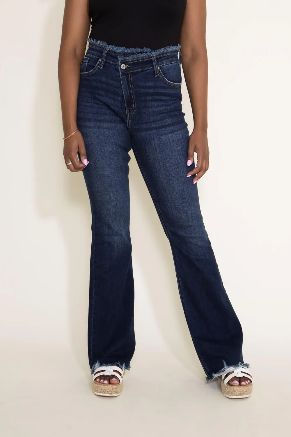 KanCan High Rise Crisscross Flare Jeans for Women | KC2546D sold by Glik’s product image thumbnail 3