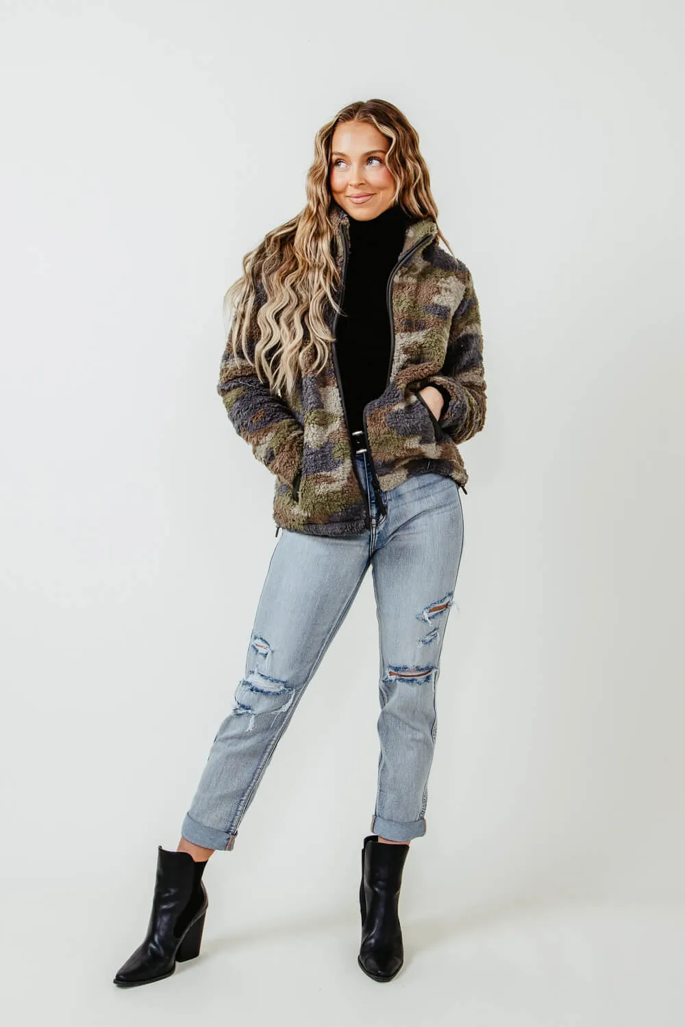 Thread & Supply Teagan Jacket for Women in Camo Green | J1161WBTS-PINE CAMO sold by Glik’s