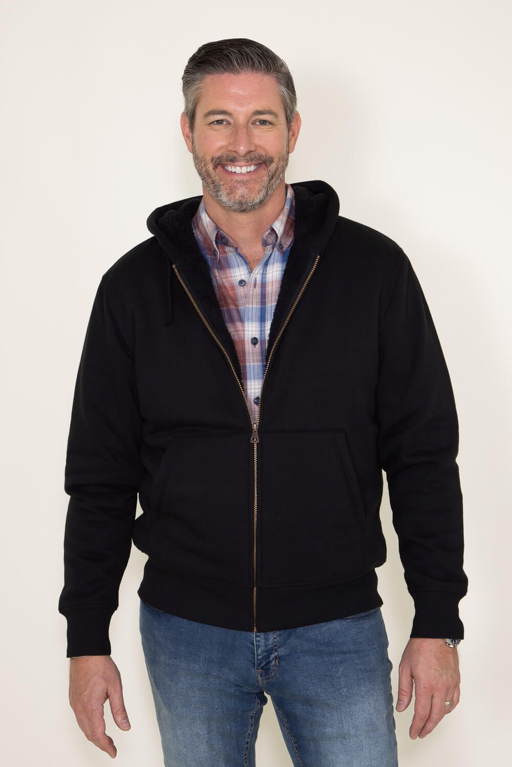Weatherproof Vintage Sherpa Lined Hood Jacket for Men in Black | F233612GK-BLACK sold by Glik’s