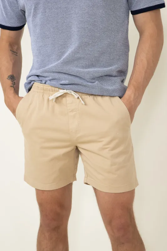 Poplin Volley Shorts for Men in Stone | AB124-STONE sold by Glik’s
