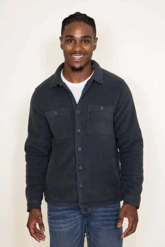 Flag & Anthem Richlands Sherpa Lined Shacket for Men in Grey | FA23OW1707V-CHARCOAL sold by Glik’s