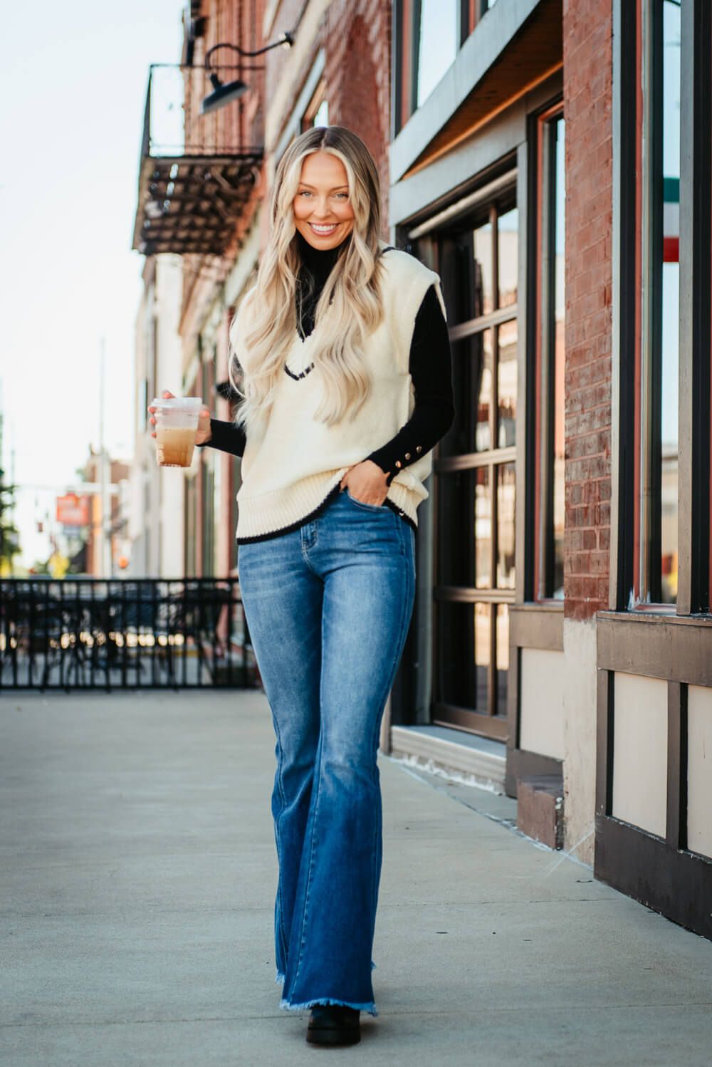 KanCan High-Rise Curvy Fray Hem Flare Jeans for Women | KC70009M sold by Glik’s