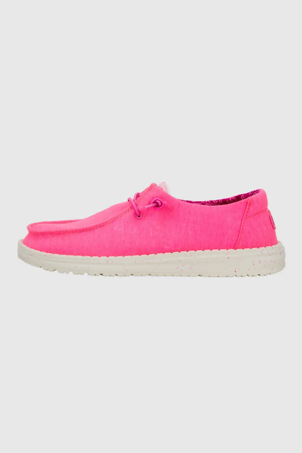 HEYDUDE Women’s Wendy Canvas Shoes in Neon Pink | 40902-676 sold by Glik’s product image thumbnail 2