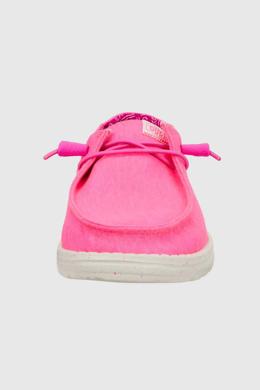 HEYDUDE Women’s Wendy Canvas Shoes in Neon Pink | 40902-676 sold by Glik’s product image thumbnail 4
