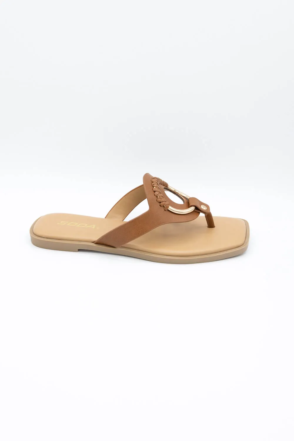 Soda Sedric Sandals for Women in Tan | SEDRIC-S WHITE sold by Glik’s product image thumbnail 2