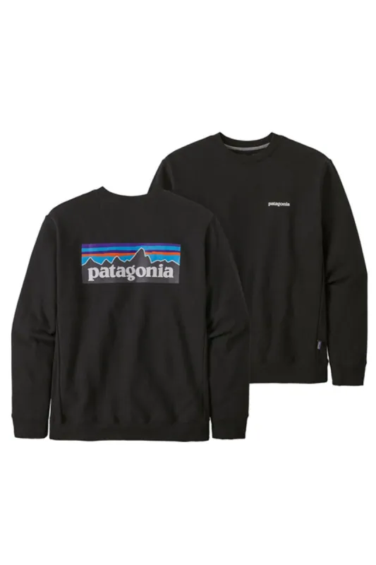 Patagonia Men’s P-6 Logo Uprisal Sweatshirt in Black | 39657-BLK BLACK sold by Glik’s