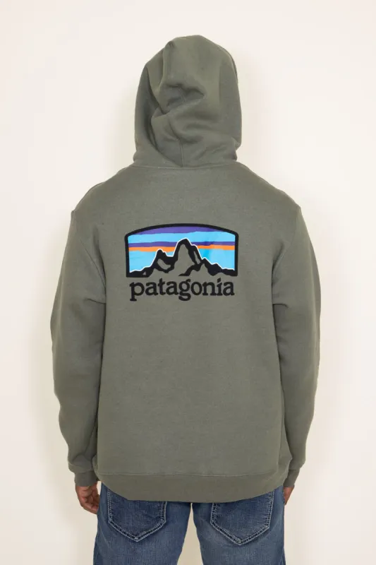 Patagonia Men’s Fitz Roy Horizon Uprisal Hoodie in Green | 39619-STGN sold by Glik’s