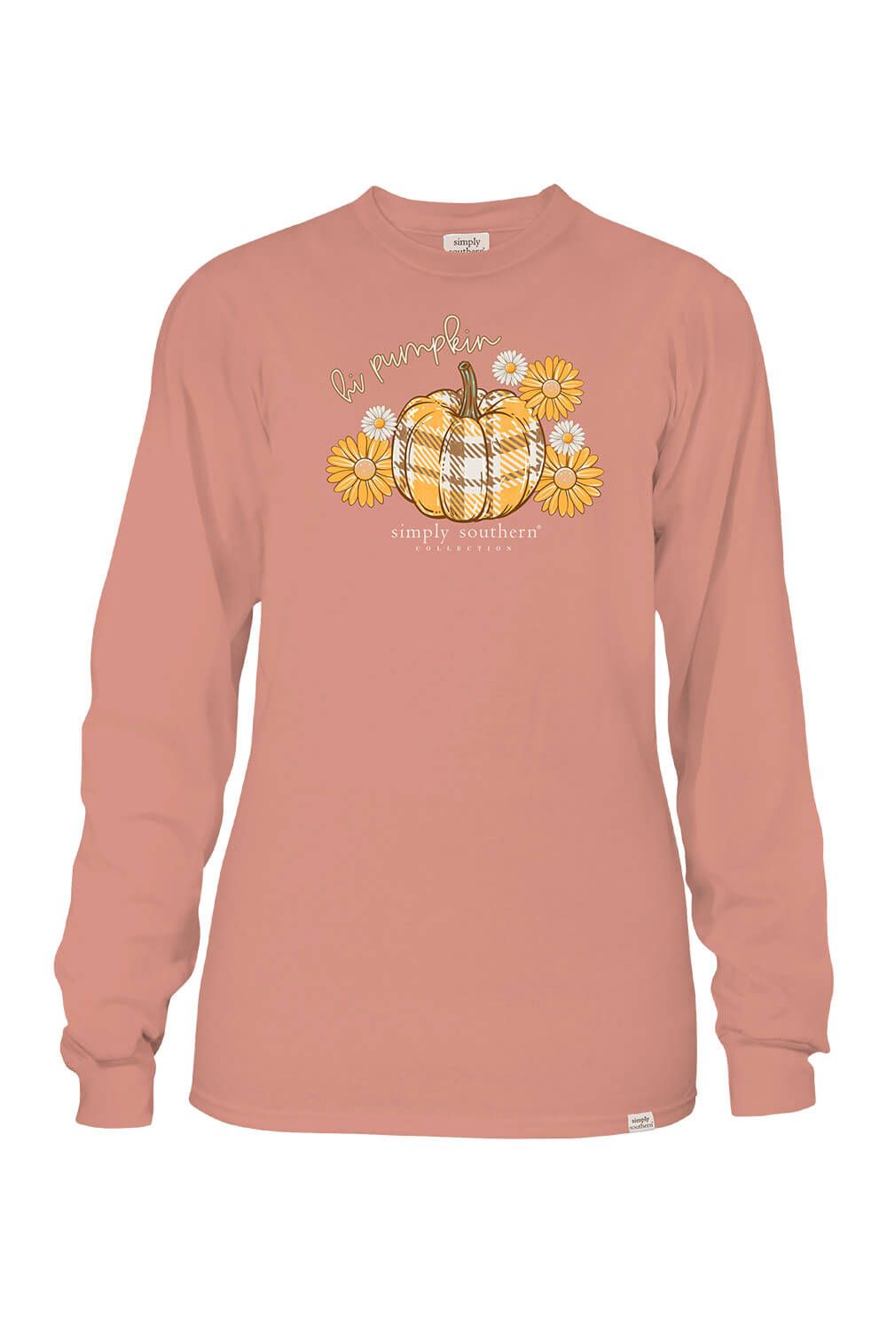 Simply Southern Long Sleeve Pumpkin Patch T-Shirt for Women in Cafe | LS-TRUCK-CAFE sold by Glik’s product image thumbnail 2