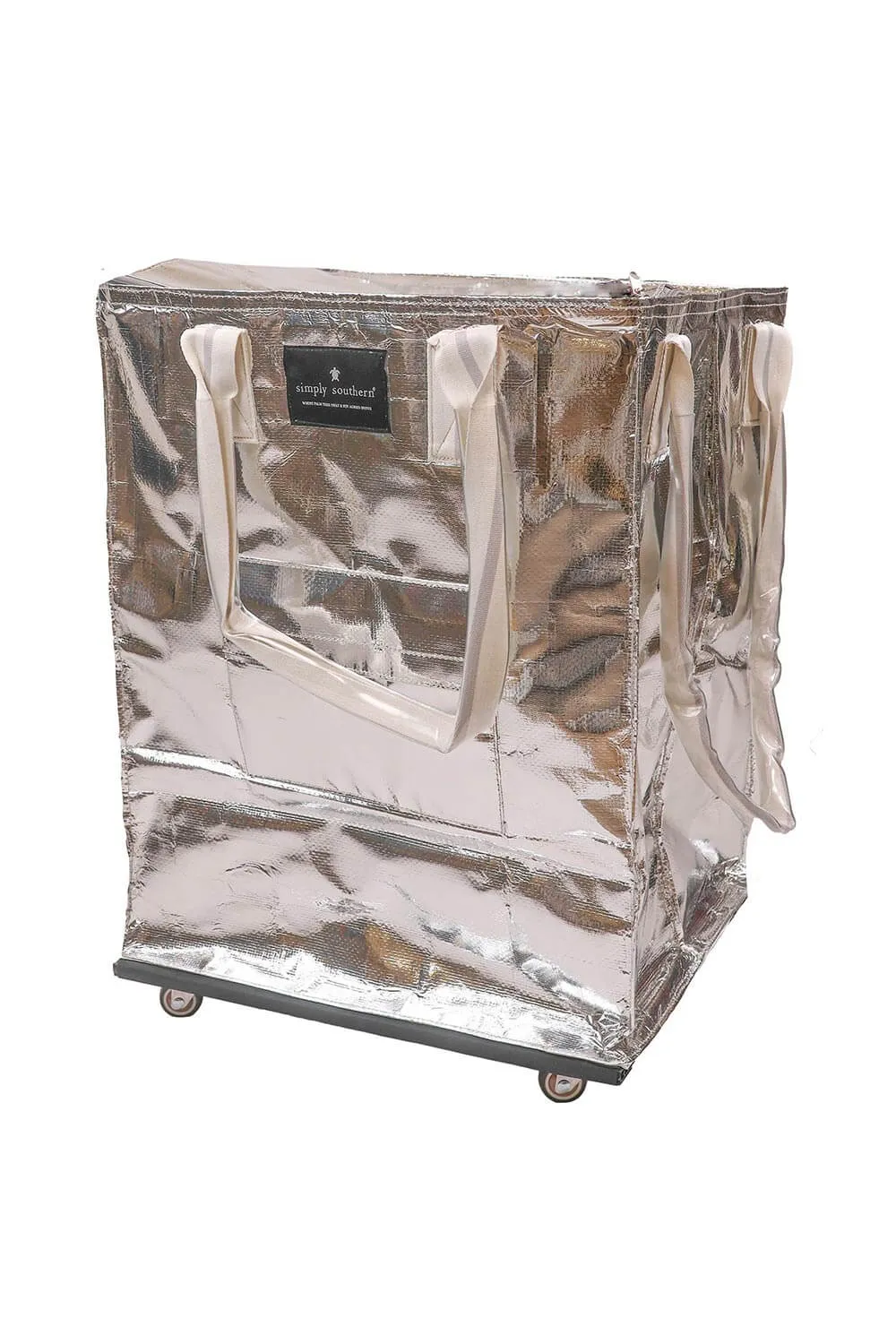 Simply Southern Rolling Tote Bag in Silver | 0124-BAG-ROLLTOTE-SILVER sold by Glik’s product image thumbnail 2