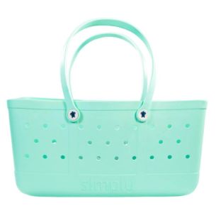 Simply Southern Utility Large Waterproof Tote in Aqua Blue | PP-0122-SIMPLYTOTE-UTL-SLD-AQUA sold by Glik’s