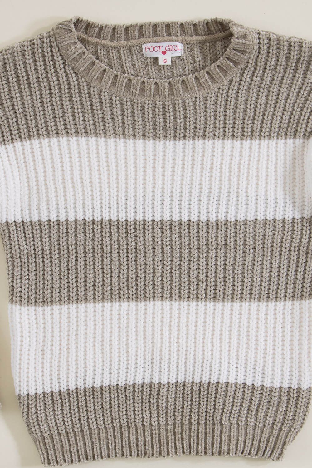 Youth Rugby Striped Sweater for Girls in Stone Ivory | 99450JK-STN/IRY sold by Glik’s product image thumbnail 2