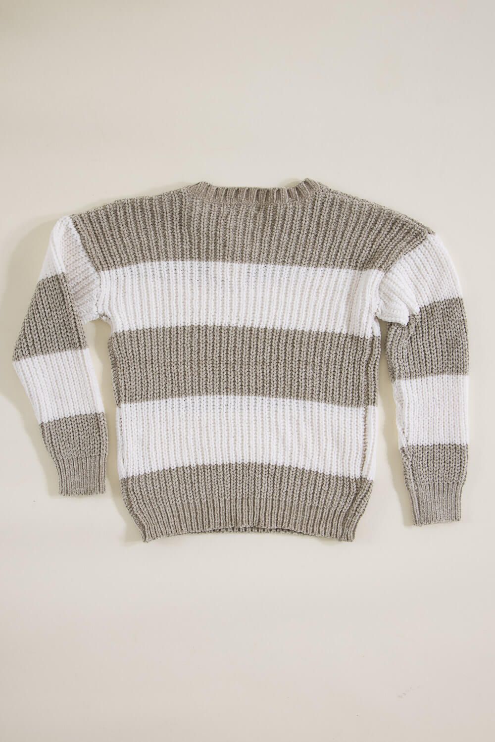 Youth Rugby Striped Sweater for Girls in Stone Ivory | 99450JK-STN/IRY sold by Glik’s product image thumbnail 3