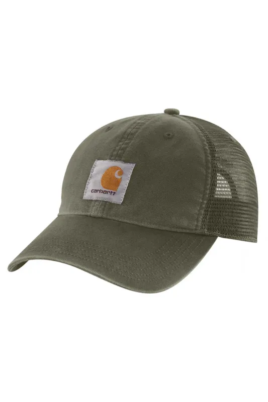 Carhartt Canvas Mesh Back Cap in Green | 100286-G72 sold by Glik’s