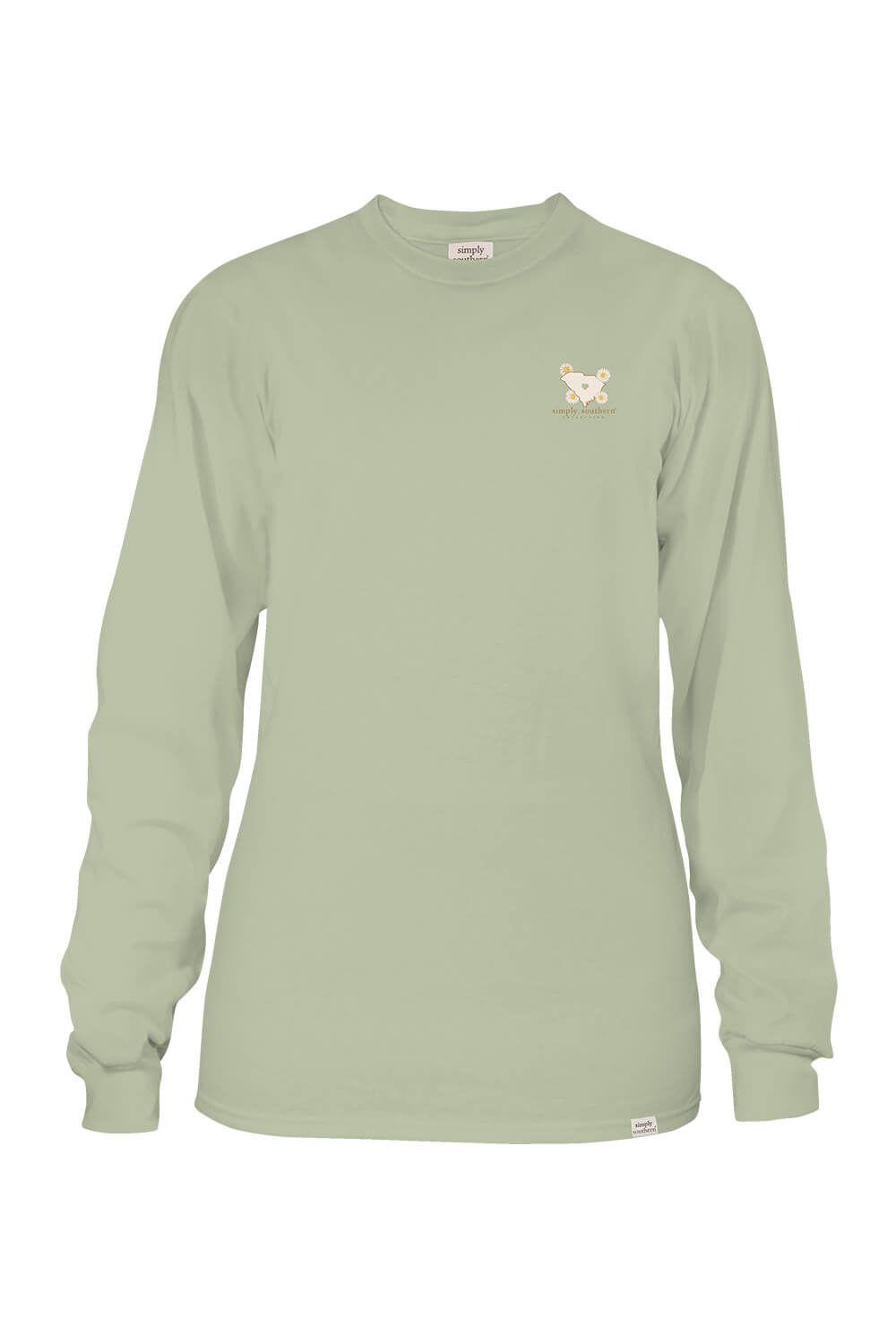 Simply Southern Long Sleeve South Carolina T-Shirt for Women in Sage | LS-STATE-SC-SAGE sold by Glik’s product image thumbnail 2